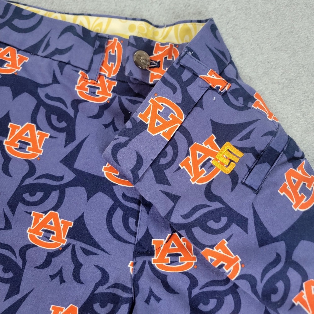Auburn Tigers Loudmouth Shorts Mens Size 36 Golf Casual College Football AOP